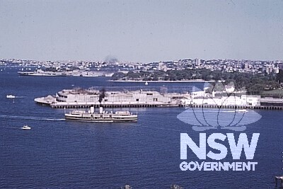 View of Opera House site under construction during the 1960s.