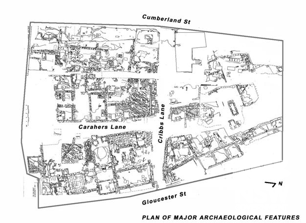Plan of Major Archaeological Features