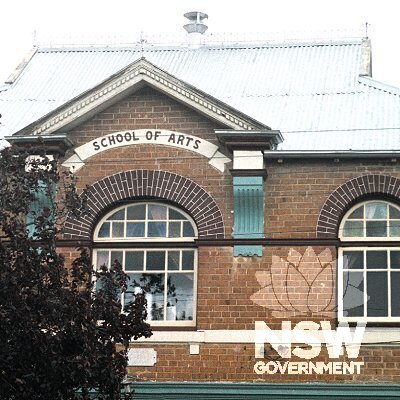 Carcoar School of Arts detail.