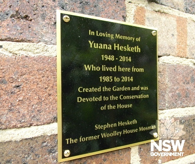 Woolley House - Commemorative Plaque