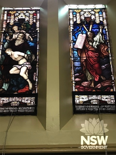 Stained glass windows of Bathurst City Uniting Church
