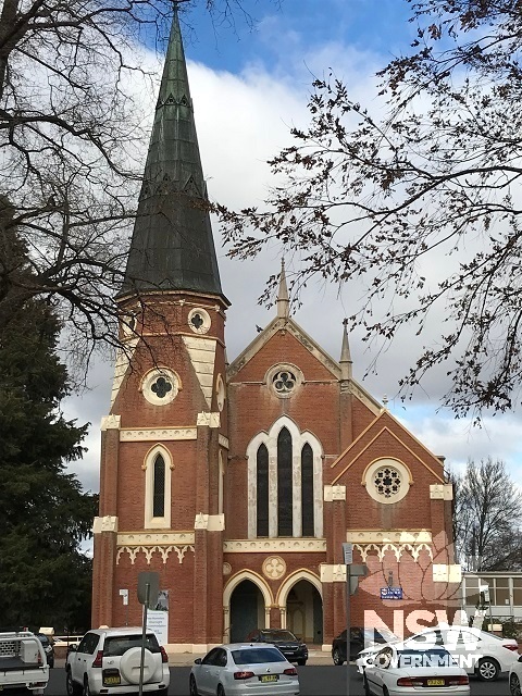 Bathurst City Uniting Church (as viewed from William Street, Bathurst)