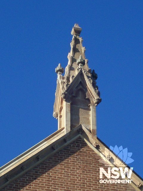 Exterior detail of spire Newtown Uniting Church