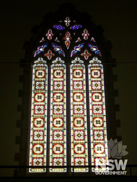 Interior Newtown Uniting Church- Stained Glass Window