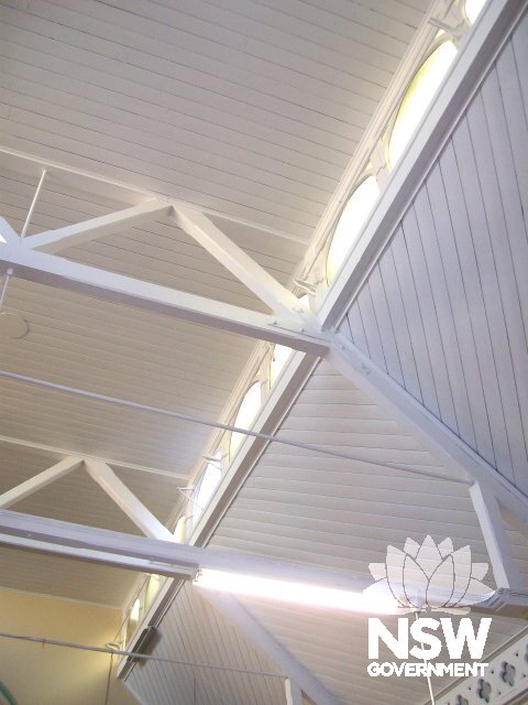 Interior Newtown Uniting Church- Mission Hall Roof Detailing