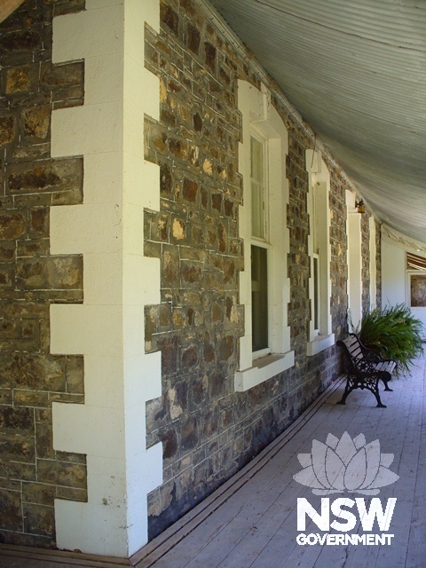 Avoca Homestead - stone wing verandah