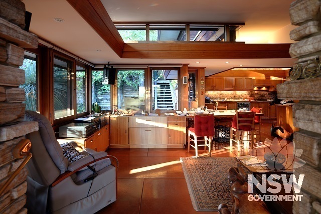 Looking to Kitchen from Family Room