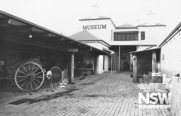 Rear yard of the building after being paved by the Illawarra Historical Society Museum c1980s  Courtesy Illawarra Historical Society Museum