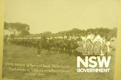 NSW Lancers (The Fighting 29) first parade prior to action at Belmont 1899 South  African Boer War