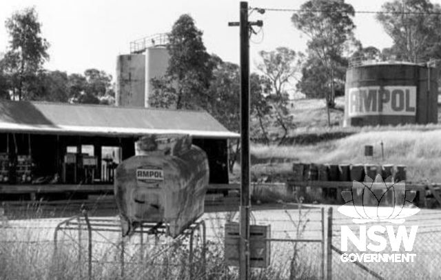 AMPOL depot near Sutton Street, 1996. This area of the site featuing fuel stroage technology developed in the post war period, is being demolisehd and remediated because of contamination issues.   Courtesy National Library of Australia via Rappoport, 2011
