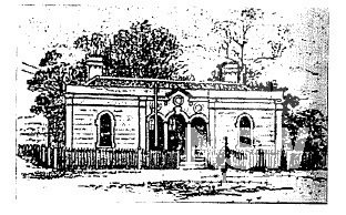 Historic Drawing - Mudgee Post and Telegraph Office, c1862.