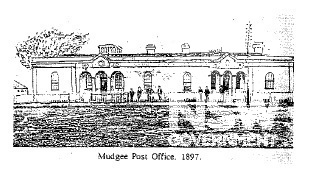 Historic Drawing - Mudgee Post Office c1897 (incorporating the original Post and Telegraph Office).
