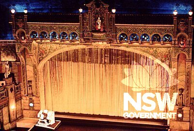 View of stage prior to restoration.  During the 1990s the lease was transferred to Ipoh Garden Developments Pty Ltd.  At this time the Capitol Theatre underwent a detailed restoration and reconstruction to recover the original 1928 experience.
