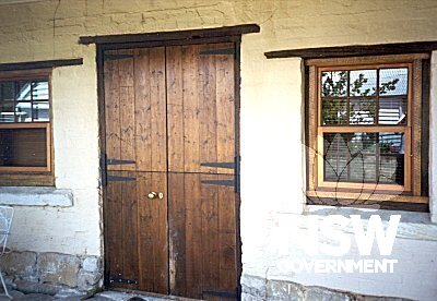 Collits Inn - Stables, doors and windows details.