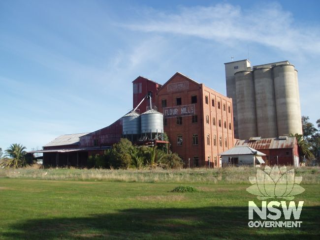 View of Corowa Flour Mill site from north