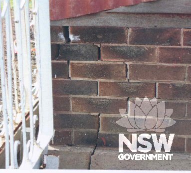 Repairs required to the foundations and brickwork of the building.