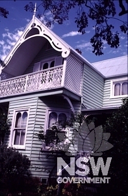 Meroogal is a late Victorian, two storey weatherboard cottage with verandahs and balconies on two similar street frontages and includes a servants wing.
