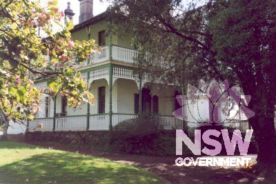 Woodlands (formerly Inglewood) Front elevation as viewed from the west, 2002.