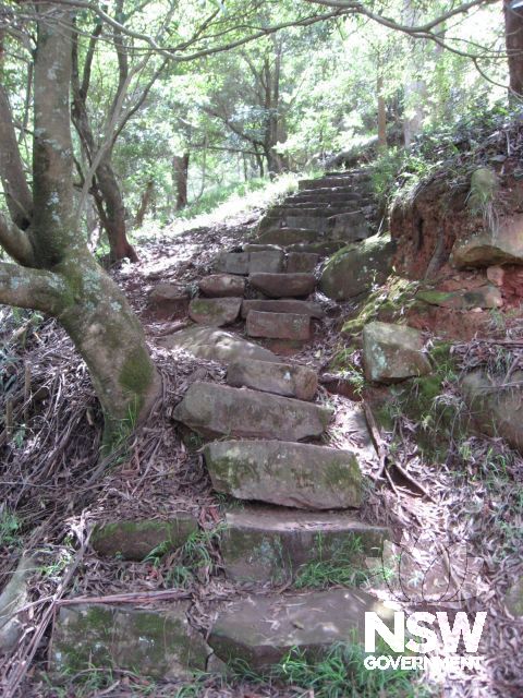 Depression era steps leading from Quarry D to Picnic Area