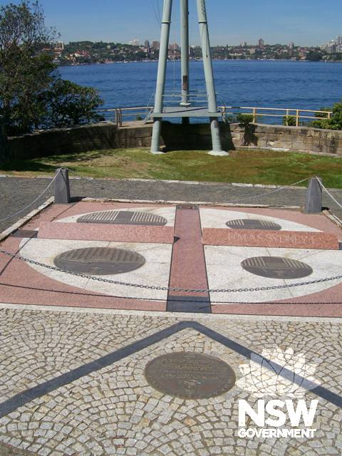 The memorial dedicated to the people who served with on HMAS Sydney and in memory of those who perished in that service