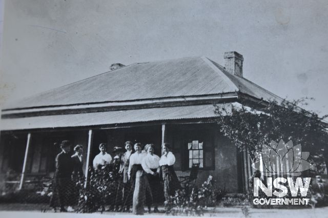 Historic photo fo the farmhouse building at the Grange, dating from c1900, held by Edward Jones