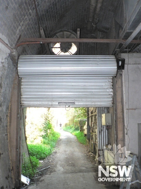 Entry to the tunnel from the inside