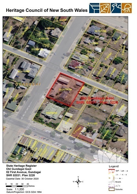 Old Gundagai Gaol - SHR Curtilage Plan.