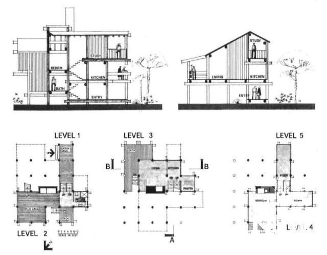 NGH Heritage sketch of plans and elevations for Baronda