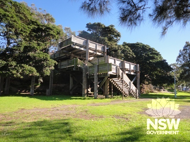 Robust timber viewing platform