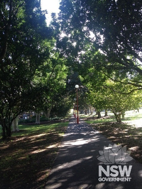 One of the park's tree lined axial avenues