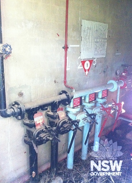 Pipe work within the Foam House