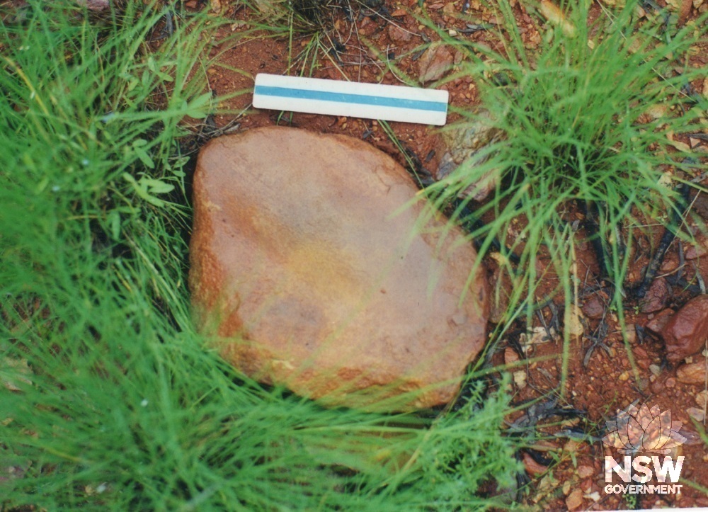 looking across machinery footings to Mount Drysdale Mine