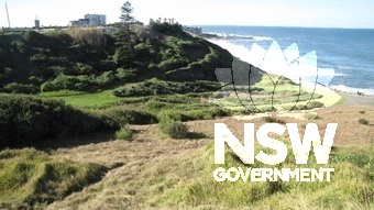 Caption: Newcastle Recreation Reserve, looking north across lower northern gully (King Edward Headland Reserve - former Newcastle City Bowling Club site is on the ridge top)
