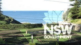 Caption: Newcastle Recreation Reserve, looking east across Garside Gardens and lower northern gully