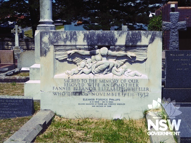Fannie Wheeler headstone