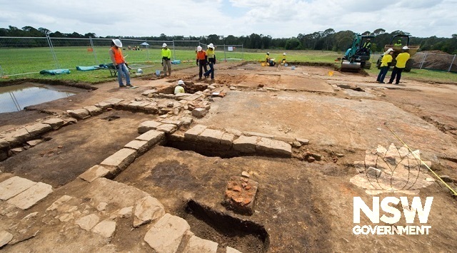 White Hart Inn archaeological site during excavations in 2013.