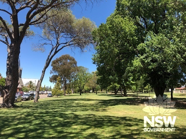 Carrington Park looking east.