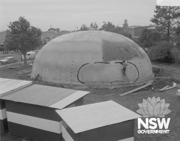 Ashbury Public School Library Binishell - under construction