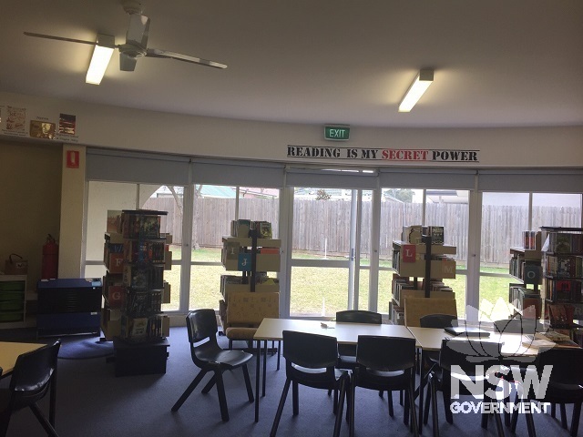 Ashbury Public School Library Binishell - reading area