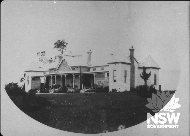Old Bega Hospital - Main building -Central section circa 1890 with corner towers