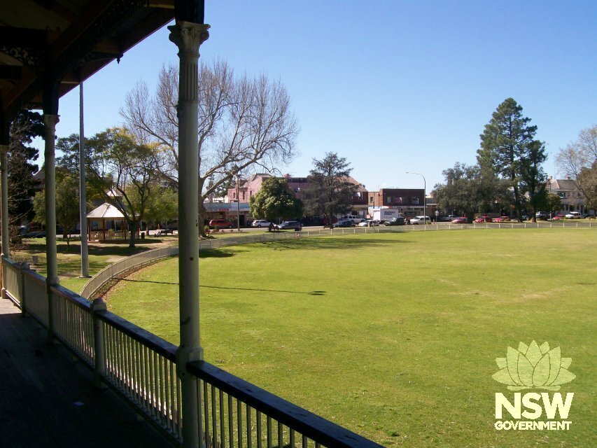 View from Pavilion across oval.