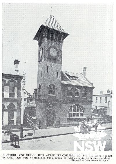 Burwood Post Office in 1893.