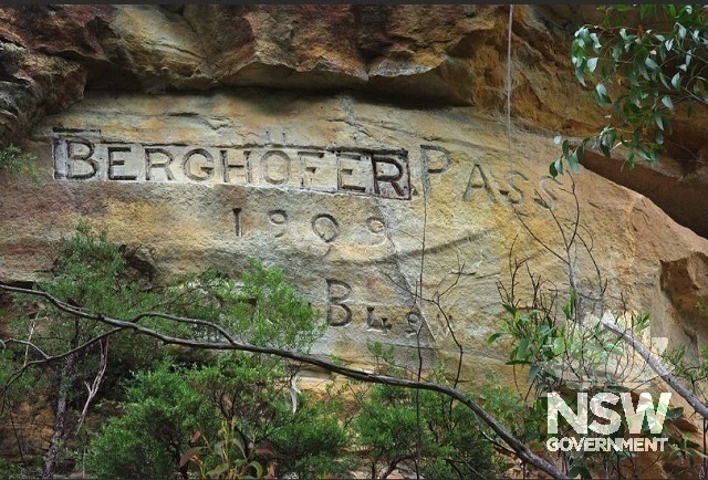 Bernhoffers Pass modern carved stone