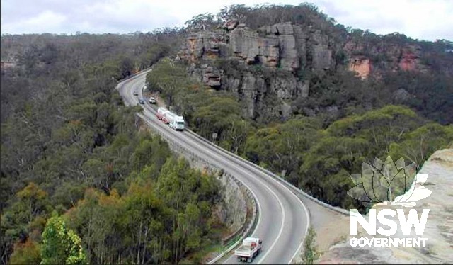 The pass and rock cutting with modern transport