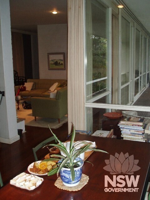 View from dining room to lounge.