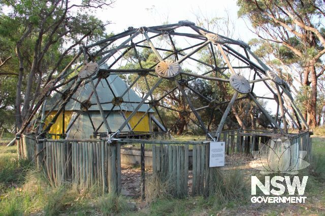 Geodesic dome near the Barn.