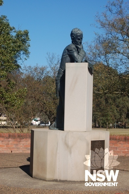 McQuade Park - Statue of Governor Macquarie by Frederic Chepeaux.