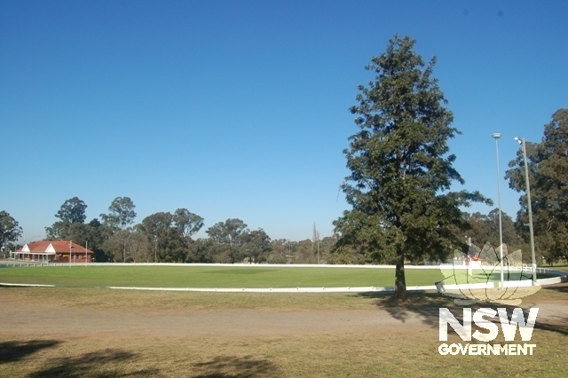 McQuade Park - Main oval with bowls clubhouse beyond