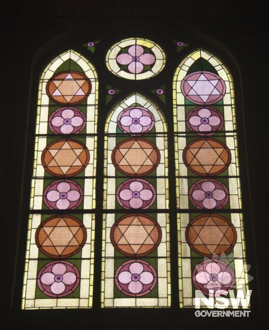 Stained glass window from Wesley Uniting Church
