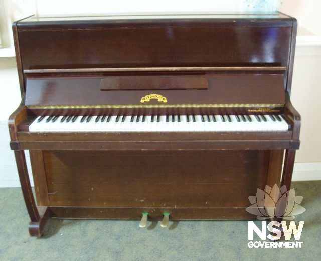 Piano bought by the 'Younger Set' through fundraising activities for the CWA Rest House Barellan during the 1950s